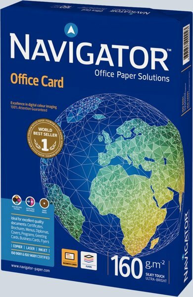 Koopiapaber Navigator Office Card A3 160g/m2
