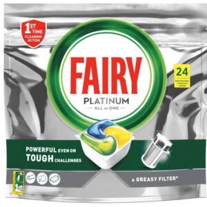 Nõudepesumasina kapslid FAIRY Platinum Lemon 24tk
